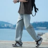 Autumn washed jeans for men, a new trendy brand, loose and versatile straight-leg American high street retro wide-leg casual trousers Specification image